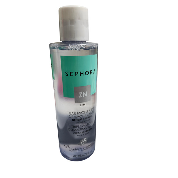 NEW Sephora Zinc Triple Action Cleansing Water  Cleanse Purify 200ml 6.76 fl. oz - Picture 2 of 2